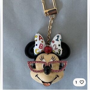 BaubleBar Minnie Mouse Pendant with Red and Black Accents